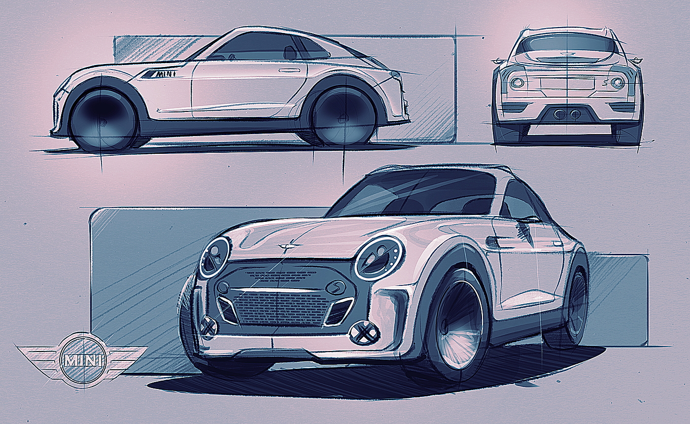 mini，漂亮，两座汽车，汽车设计，品牌，工业设计，